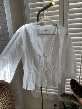 Velvet Riri 3/4 Sleeve Tie Front Top